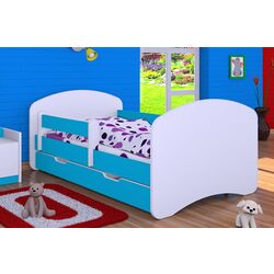 Pat Happy Babies Happy L02 cu sertar 70x140 (White/Blue) Thumb