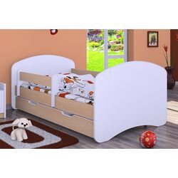 Pat Happy Babies Happy L02 cu sertar 70x140 (White/Light Pear) Thumb