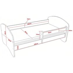 Pat Happy Babies Happy L03 80x160 (White/Pink) Thumb