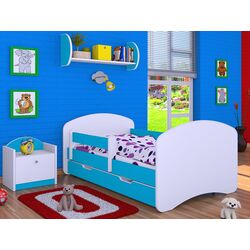 Кровать Happy Babies Happy L04 с ящиком 80x160 (White/Blue)