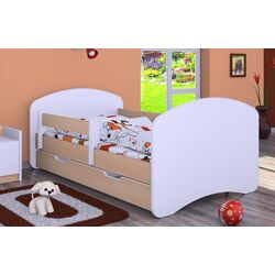 Pat Happy Babies Happy L04 cu sertar 80x160 (White/Light Pear) Thumb