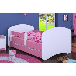 Pat Happy Babies Happy L06 cu sertar 90x180 (White/Pink) Thumb