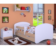 Pat Happy Babies Happy L08 cu sertar 90x190 (White/Light Pear)