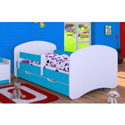 Pat Happy Babies Happy L10 cu sertar 90x200 (White/Blue) Thumb