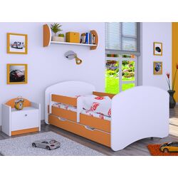 Pat Happy Babies Happy L10 cu sertar 90x200 (White/Orange)