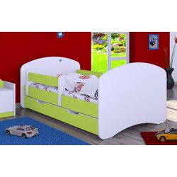 Pat Happy Babies Happy L10 cu sertar 90x200 (White/Pastel Green) Thumb