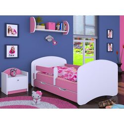 Pat Happy Babies Happy L10 cu sertar 90x200 (White/Pink)