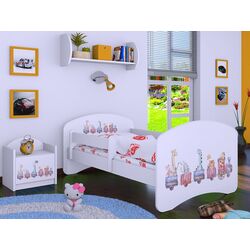 Pat Happy Babies Happy Pastel Animals L07 90x190 (White)