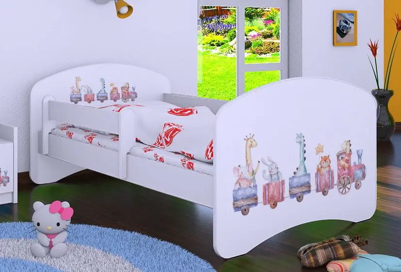 Pat Happy Babies Happy Pastel Animals L07 90x190 (White)