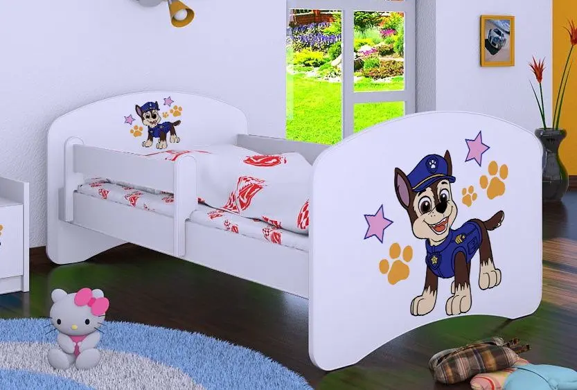 Pat Happy Babies Happy Police Dog L05 90x180 (White)