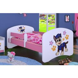 Pat Happy Babies Happy Police Dog L05 90x180 (White/Pink) Thumb