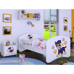 Pat Happy Babies Happy Police Dog L07 90x190 (White)