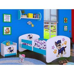 Кровать Happy Babies Happy Police Dog L07 90x190 (White/Blue)