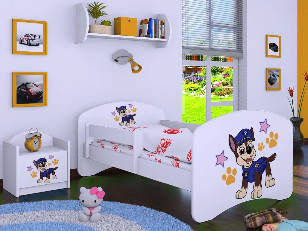 Кровать Happy Babies Happy Police Dog L07 90x190 (White)