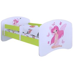 Кровать Happy Babies Happy Princess with Butterflies L01 70x140 (White/Pastel Green) Thumb