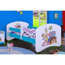 Кровать Happy Babies Happy Safari L03 80x160 (White/Blue) Thumb