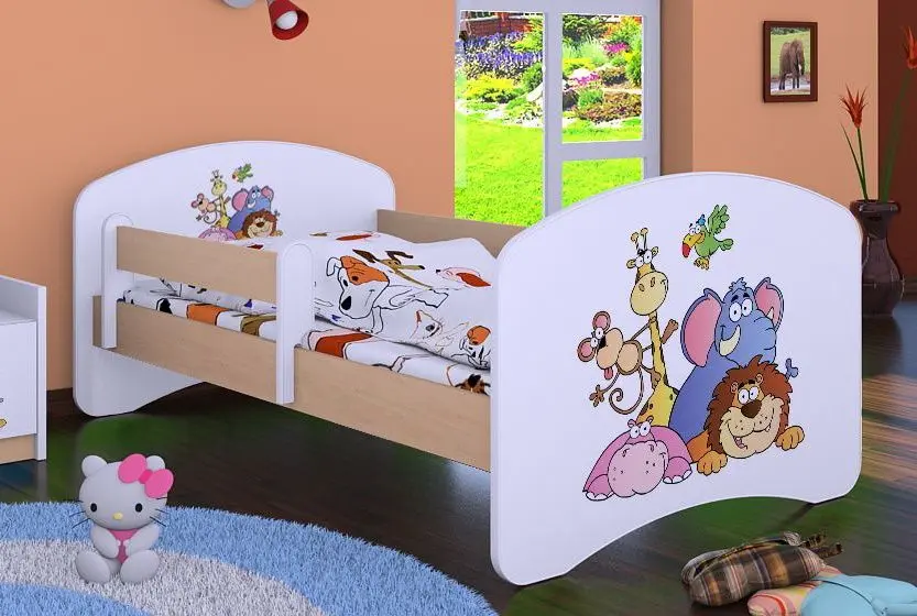 Pat Happy Babies Happy Safari L03 80x160 (White/Light Pear)