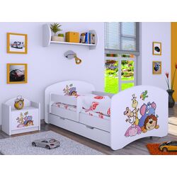 Кровать Happy Babies Happy Safari L08 с ящиком 90x190 (White)