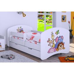 Pat Happy Babies Happy Safari L08 cu sertar 90x190 (White) Thumb