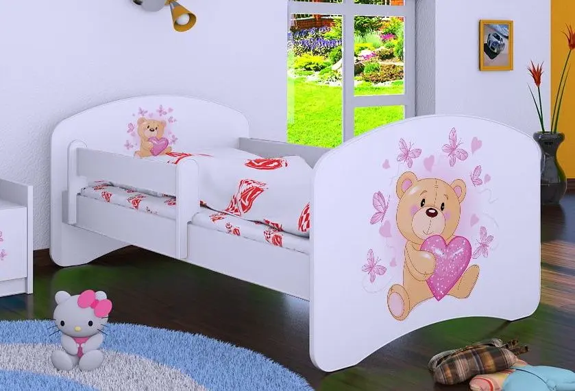 Pat Happy Babies Happy Teddy Bear L03 80x160 (White)