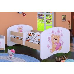 Кровать Happy Babies Happy Teddy Bear L03 80x160 (White/Light Pear) Thumb