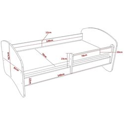 Кровать Happy Babies Happy Two Dogs L01 70x140 (White/Blue) Thumb