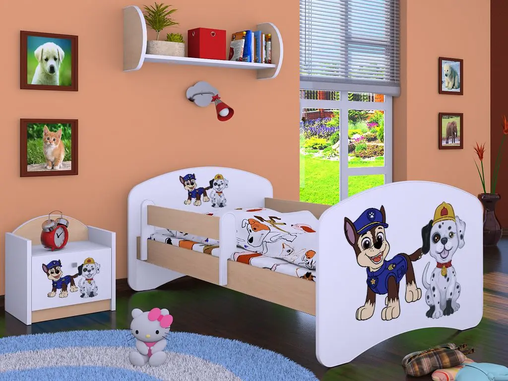 Pat Happy Babies Happy Two Dogs L01 70x140 (White/Light Pear)