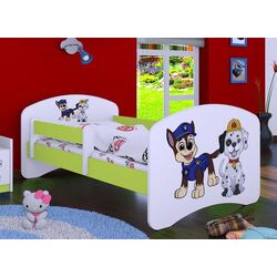 Pat Happy Babies Happy Two Dogs L01 70x140 (White/Pastel Green) Thumb