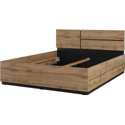 Кровать Helvetia Cross 24N6MY31 160x200 (Wotan Oak/Black) Thumb