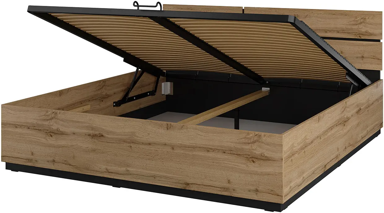 Pat Helvetia Cross 24N6MY52 180x200 (Wotan Oak/Black)