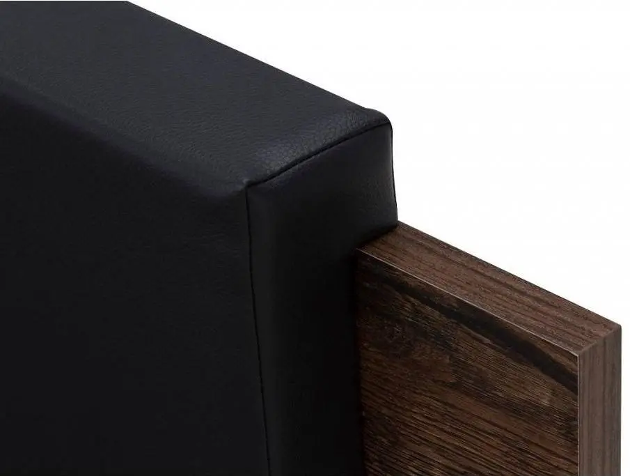 Pat Helvetia Galaxy 24ZBEA51 cu sertar 160x200 (Monastic Oak/Black Gloss)