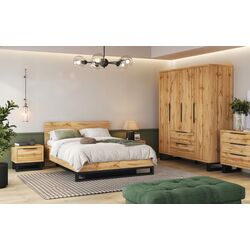 Pat Helvetia Halle S 140x200 cm (Wotan Oak/Black) Thumb