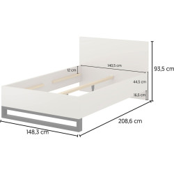 Кровать Helvetia Halle S 24KSNG30 (Cashmere) Thumb