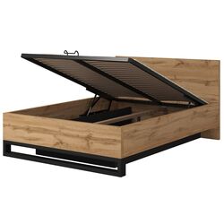 Pat Helvetia Halle S mecanism de ridicare 140x200 cm (Wotan Oak/Black) Thumb