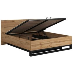 Pat Helvetia Halle S mecanism de ridicare 160x200 (Wotan Oak/Black) Thumb