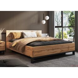 Pat Helvetia Halle S mecanism de ridicare 180x200 (Wotan Oak/Black)