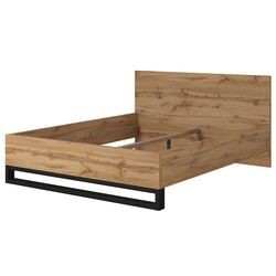 Кровать Helvetia Halles S 160x200 cm (Wotan Oak/Black) Thumb