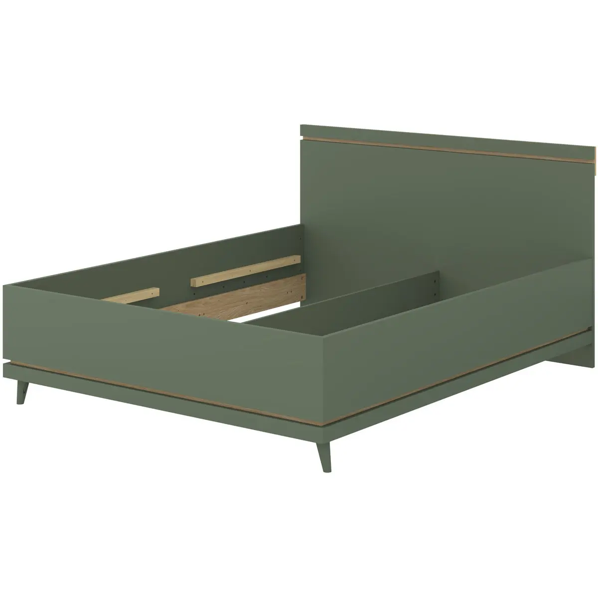 Кровать Helvetia Scandi 24GDOH31 (Faded green/Oiled oak) - 2