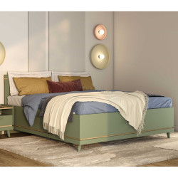 Кровать Helvetia Scandi 24GDOH31 (Faded green/Oiled oak)