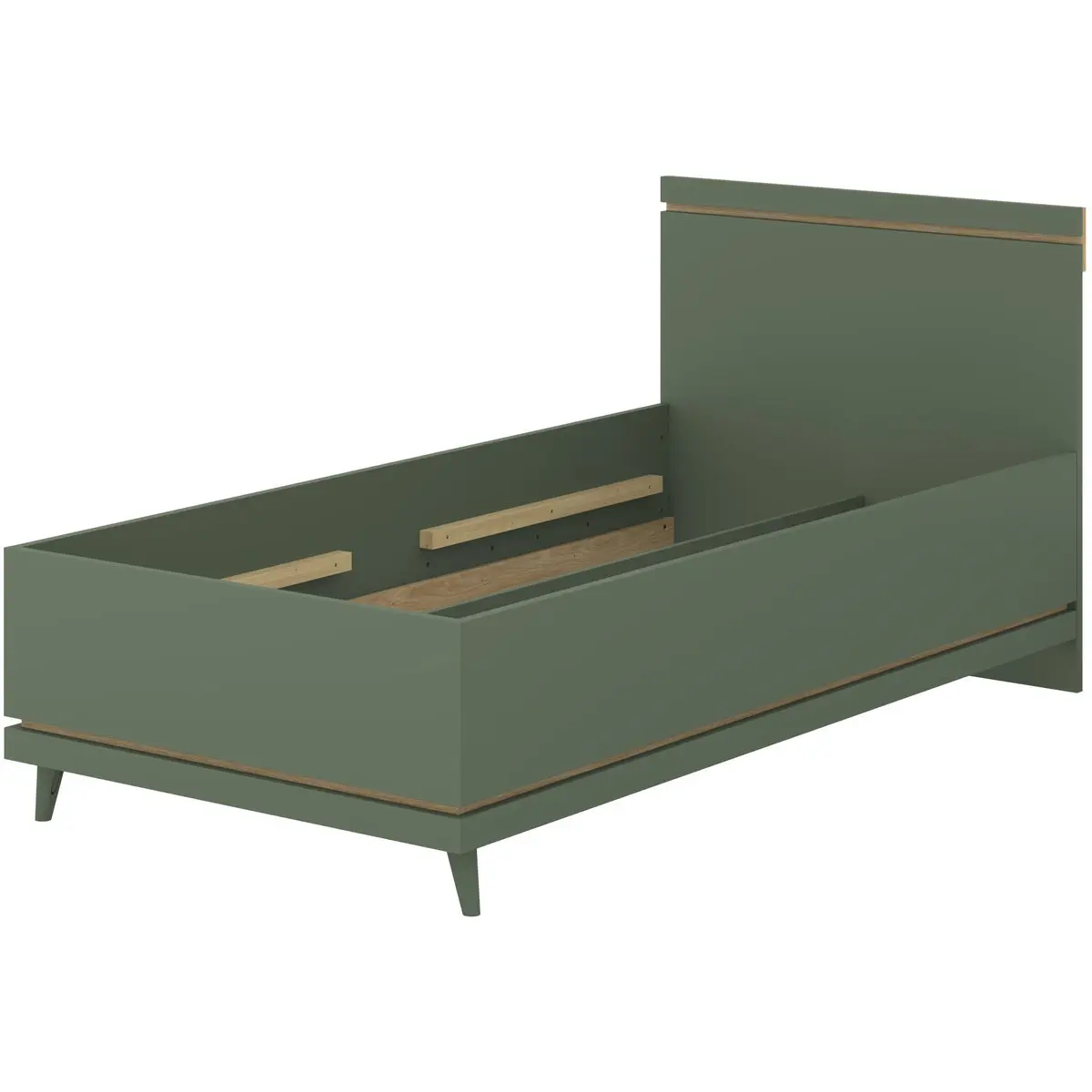 Кровать Helvetia Scandi 24GDOH34 (Faded green/Oiled oak) - 2
