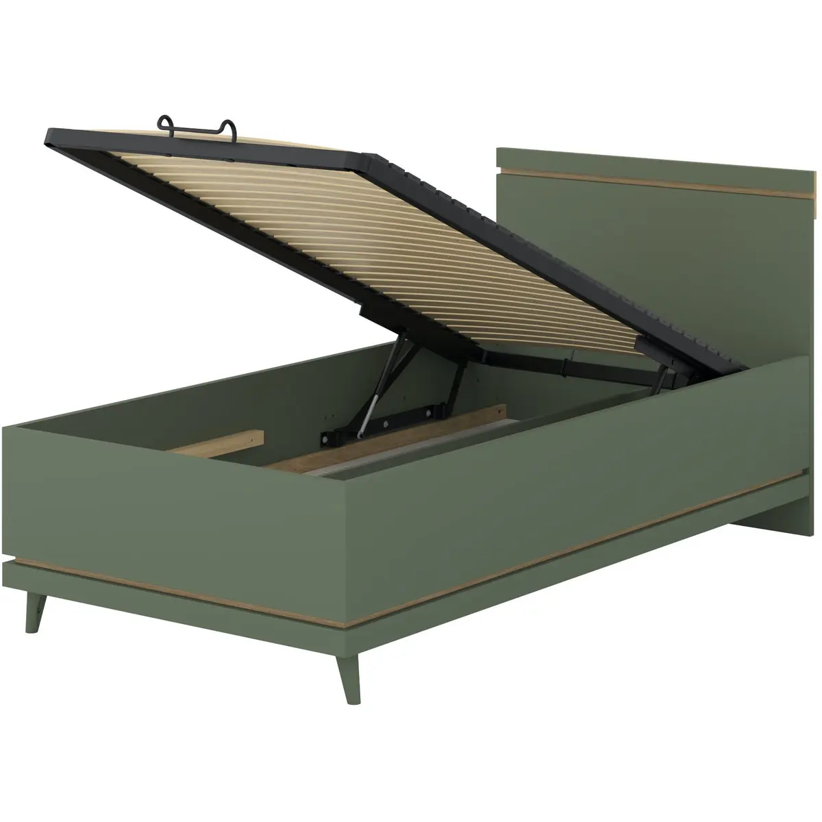 Кровать Helvetia Scandi 24GDOH54 (Faded green/Oiled oak) - 2