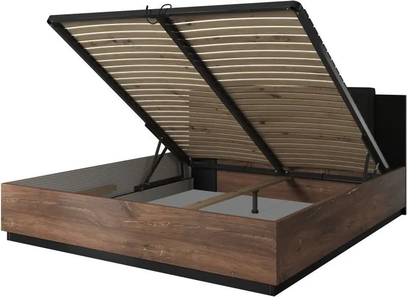 Pat Helvetia Sigma 24FWLI52 mecanism de ridicare 180x200 (Flagstaff Oak Light/Black Matt)