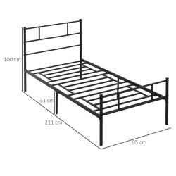 Кровать Homcom 831-411V01 (Black) Thumb