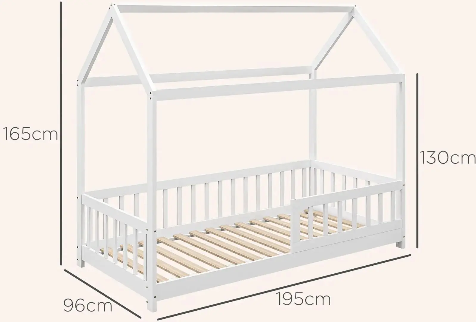 Pat Homcom 831-820V00WT 96x195x165 cm (White)
