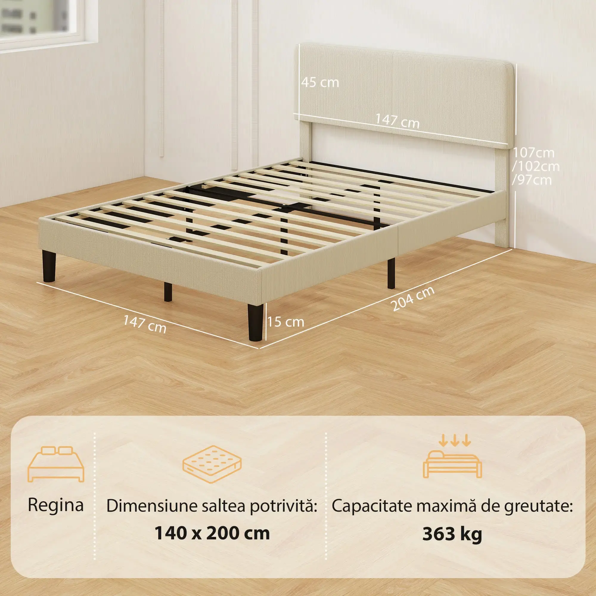Pat Homcom 83D-129V00LG (Light Grey) - 4