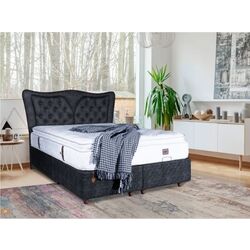 Pat continental Ideal Mobila Mila 160x200 (Black)
