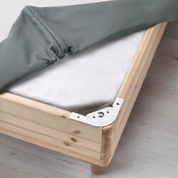 Baza dubla Ikea Espevar/Bjorli saltea arcuri cu picioare 160x200 10cm (Gri Inchis) Thumb