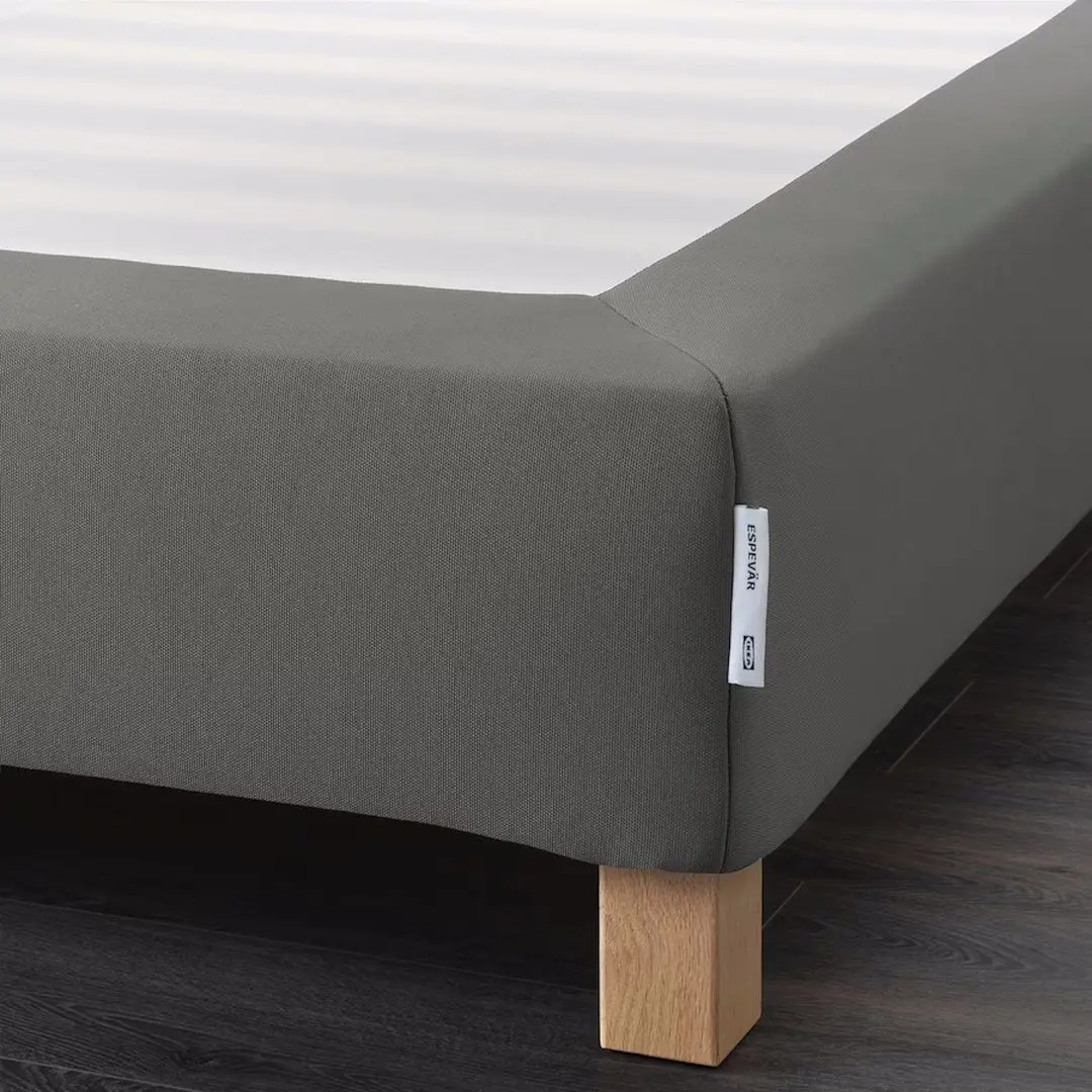 Baza dubla Ikea Espevar/Burfjord cu picioare 160x200 10cm (Gri Inchis) - 2