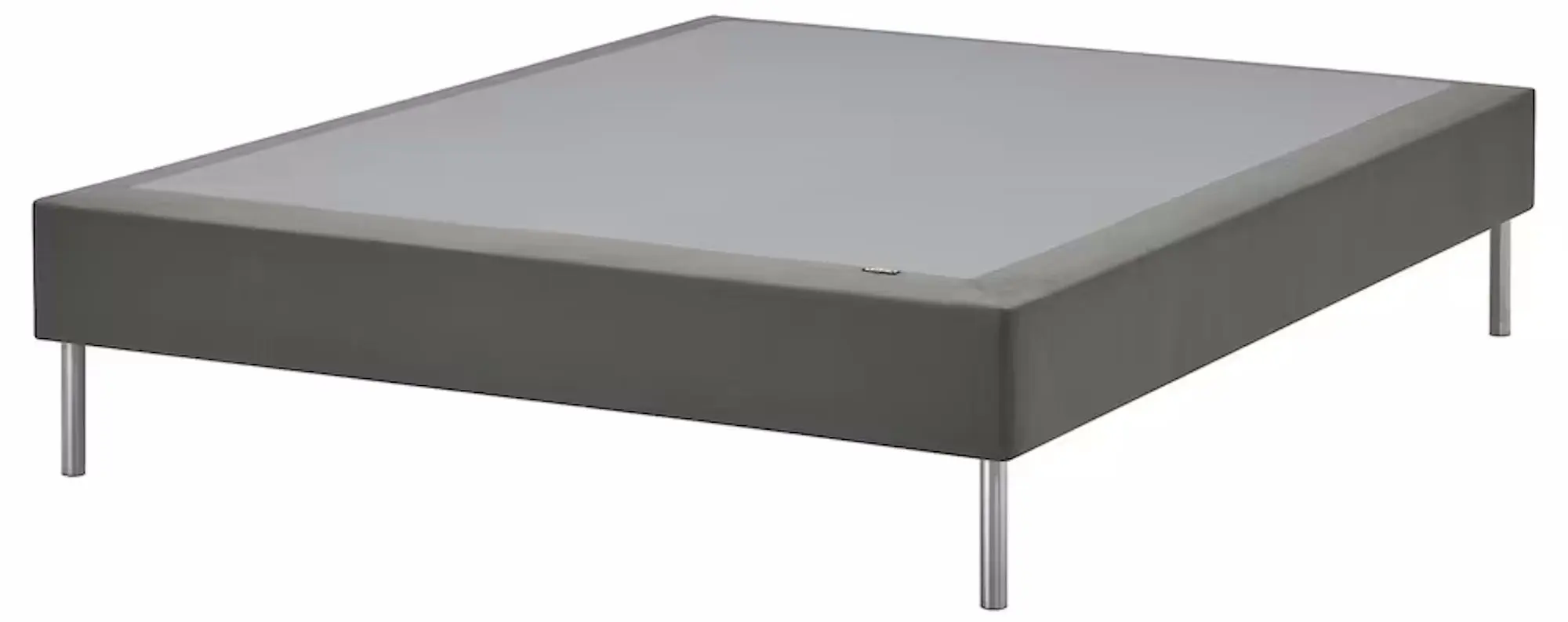 Двуспальное основание Ikea Lyngor/Bjorli с ножками 160x200 20см (Темно-Серый)