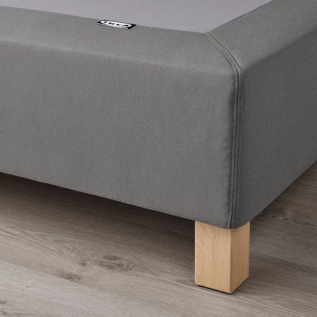 Baza Ikea Lyngor/Burfjord cu picioare 140x200 10cm (Gri Inchis)